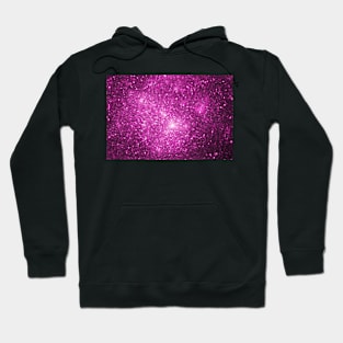 Magenta glitter Hoodie